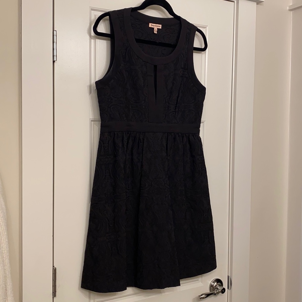 Juicy Couture Black Jacquard Dress